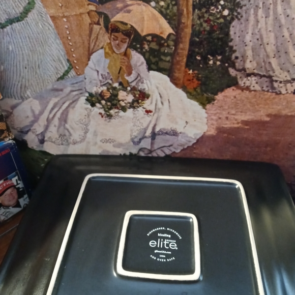 🎻Gibson "Kiesling" Square Dinner Plates🍱 Set Of 4 Vintage,Like 🆕,Nice Gift 🎁 - Picture 10 of 14